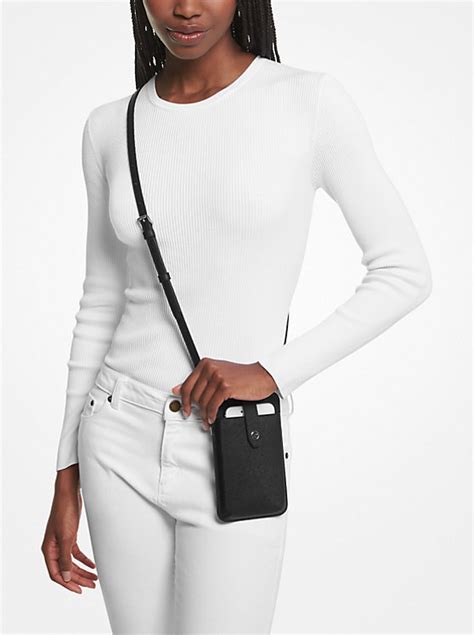 smartphone bag michael kors|Michael Kors saffiano leather bag.